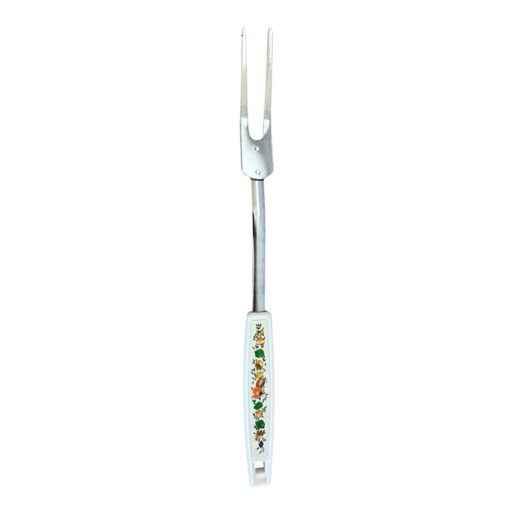 Spice Of Life Meat Serving Fork Ekco Mushrooms Vegetables Corning USA Vintage